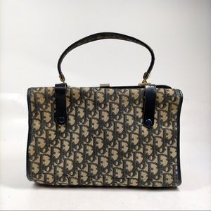 Christian Dior Hand Bag  Brown Canvas